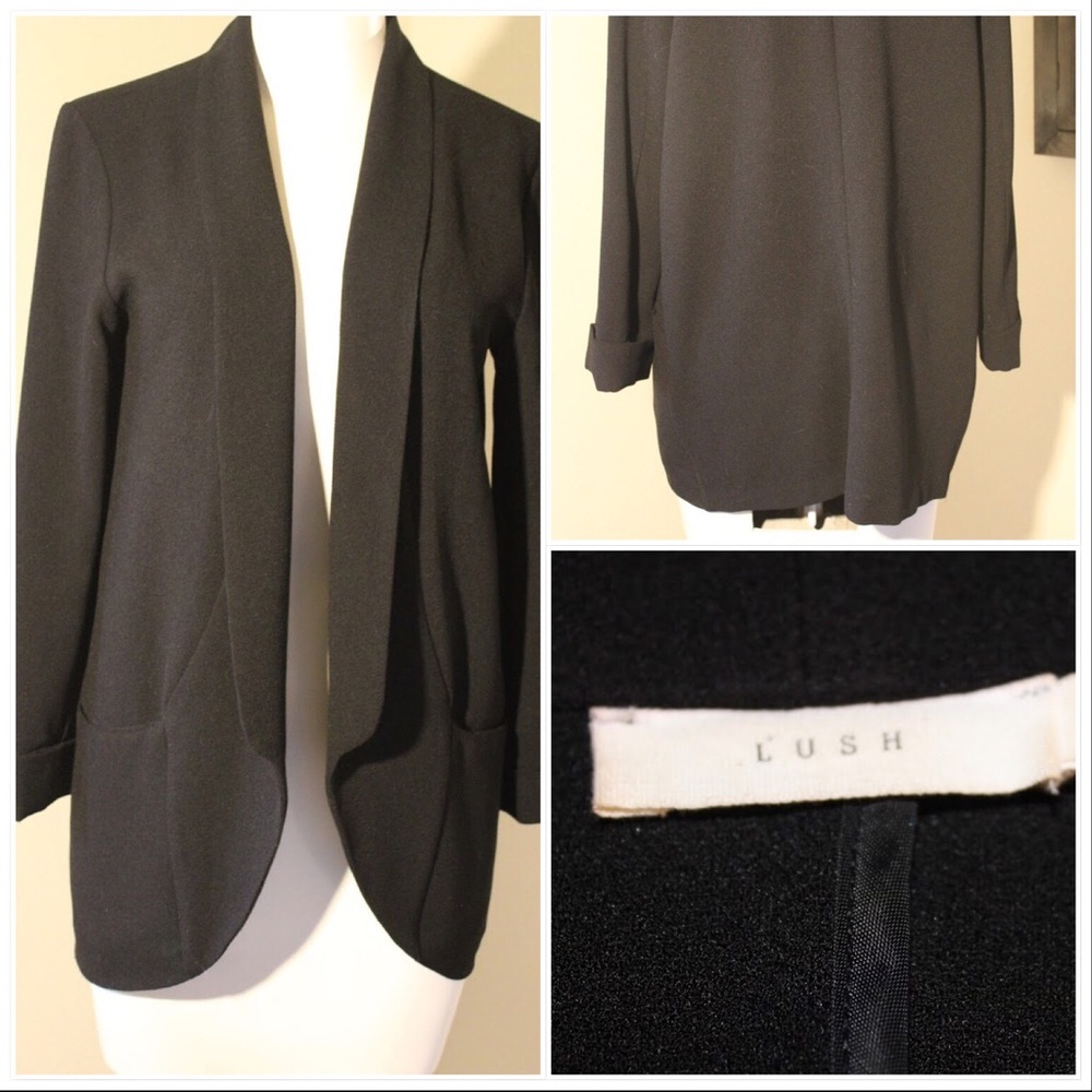 Long tail black Blazer